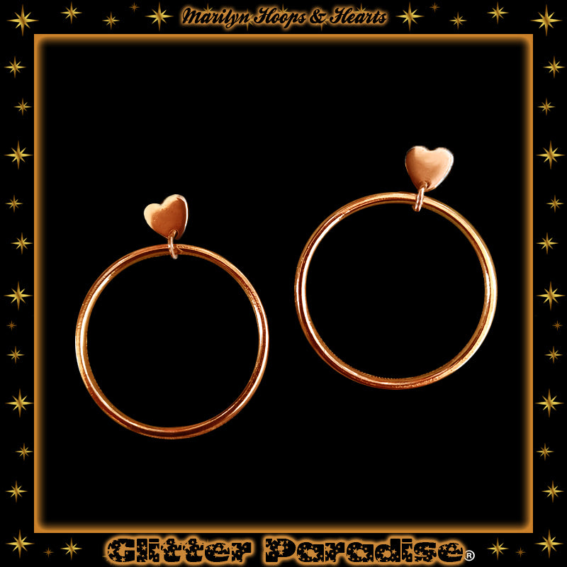 Pendientes: Marilyn Sweetheart Hoops