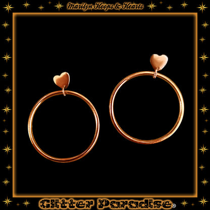 Pendientes: Marilyn Sweetheart Hoops