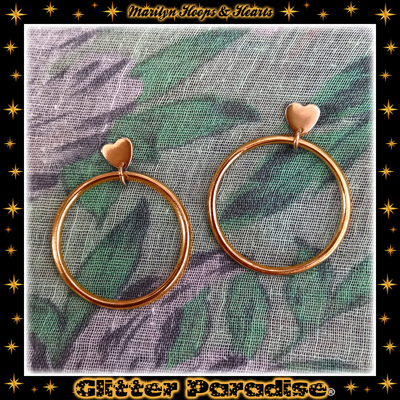 Pendientes: Marilyn Sweetheart Hoops