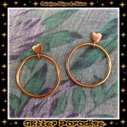 Pendientes: Marilyn Sweetheart Hoops