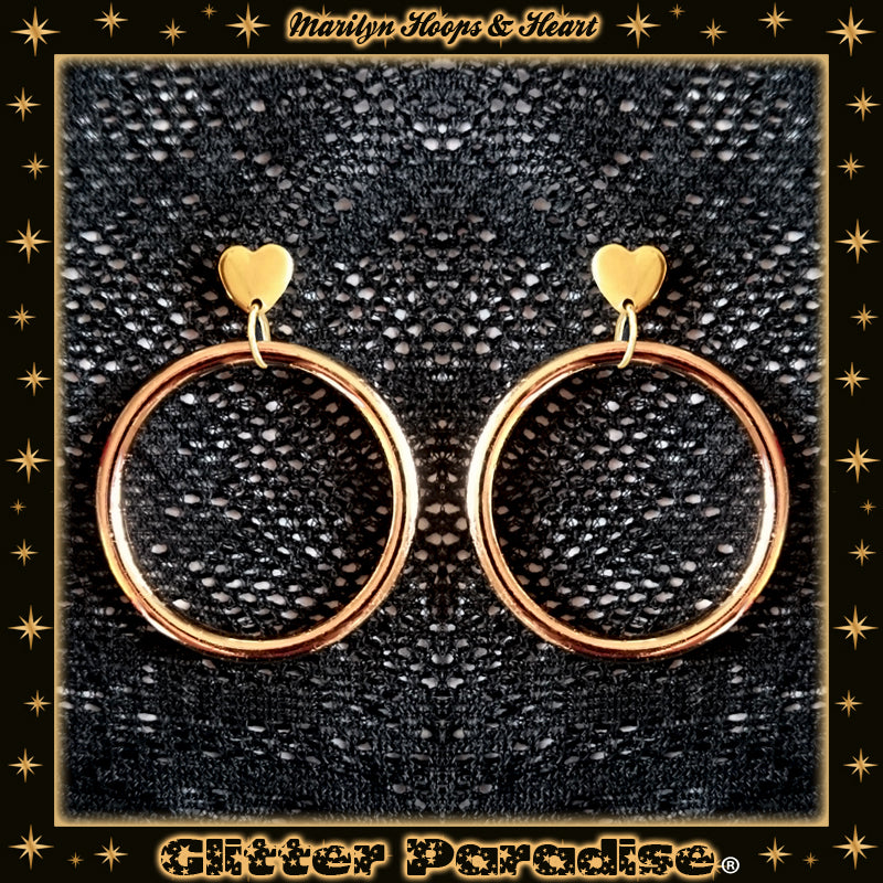 Pendientes: Marilyn Sweetheart Hoops