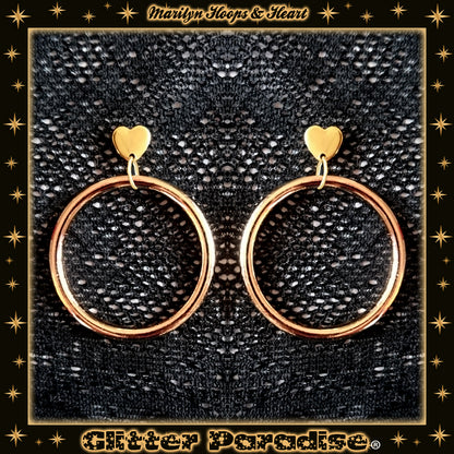 Pendientes: Marilyn Sweetheart Hoops