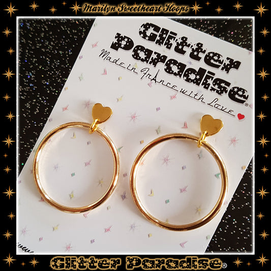 Pendientes: Marilyn Sweetheart Hoops