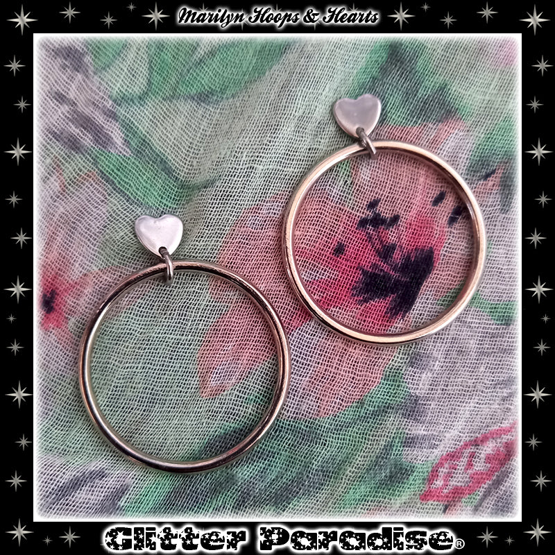 Pendientes: Marilyn Sweetheart Hoops
