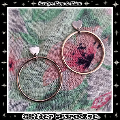 Pendientes: Marilyn Sweetheart Hoops