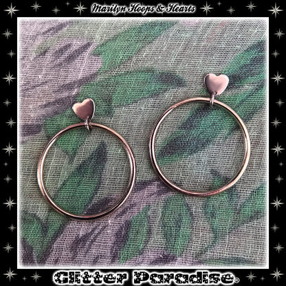 Pendientes: Marilyn Sweetheart Hoops