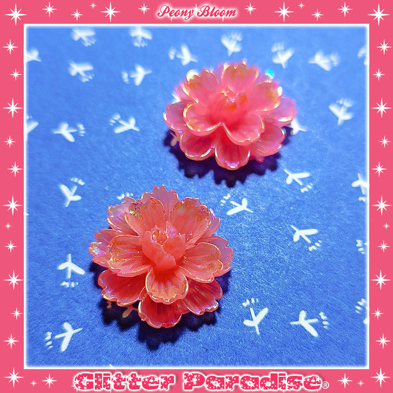 Pendientes: Peony Blossom