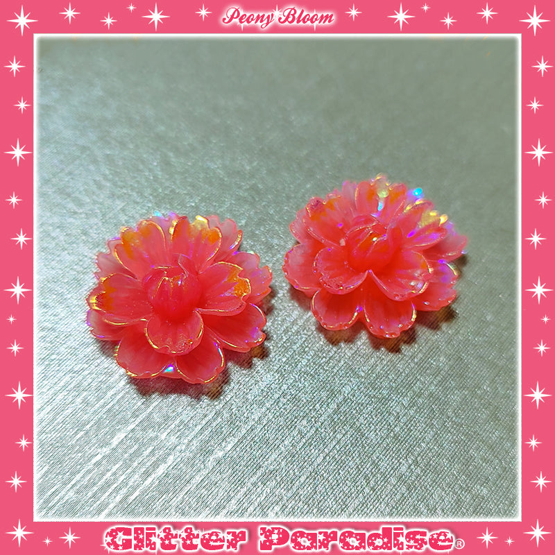 Pendientes: Peony Blossom