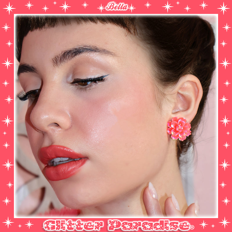 Pendientes: Peony Blossom