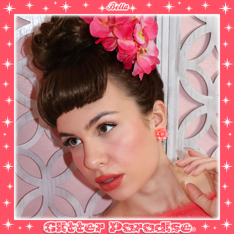 Pendientes: Peony Blossom
