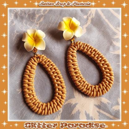 Boucles d'oreilles: Rattan Drop & Daisie