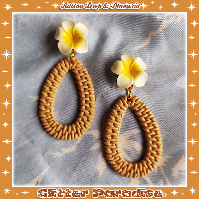 Boucles d'oreilles: Rattan Drop & Daisie