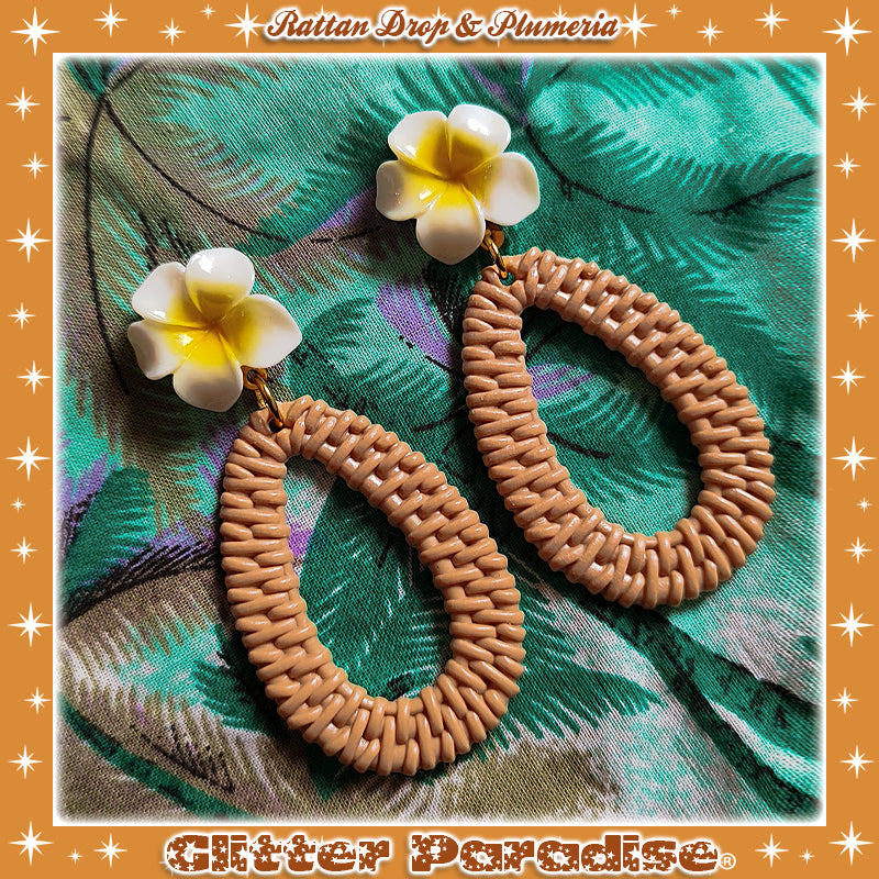 Boucles d'oreilles: Rattan Drop & Daisie