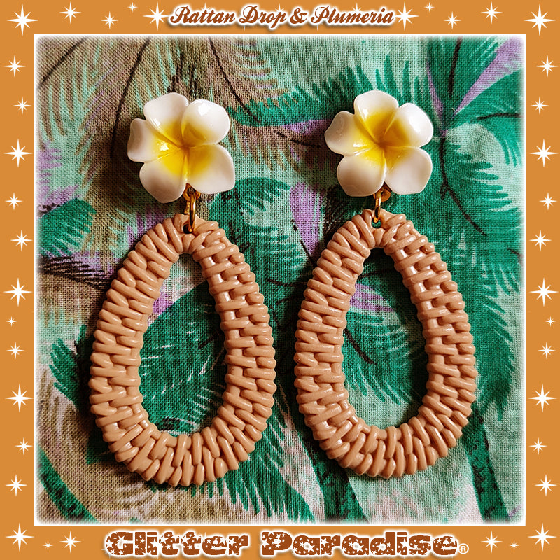 Boucles d'oreilles: Rattan Drop & Daisie