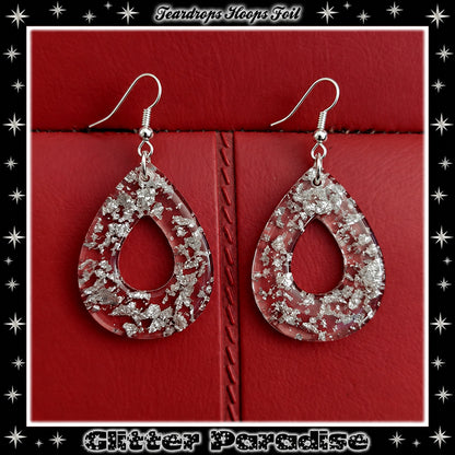 Boucles d'oreilles : Teadrop Hoops Foil