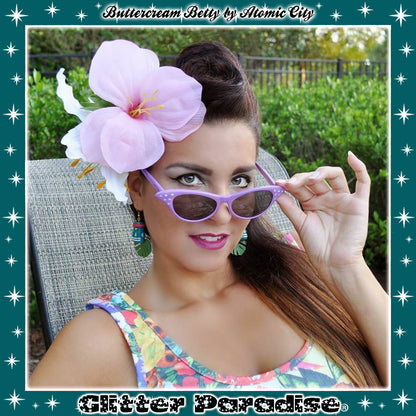Pendientes : Tiki Rainbow and Leaf