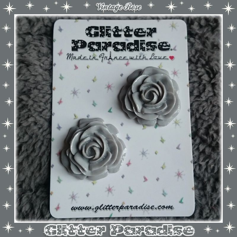 Earrings: Vintage Rose