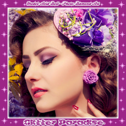 Earrings: Vintage Rose