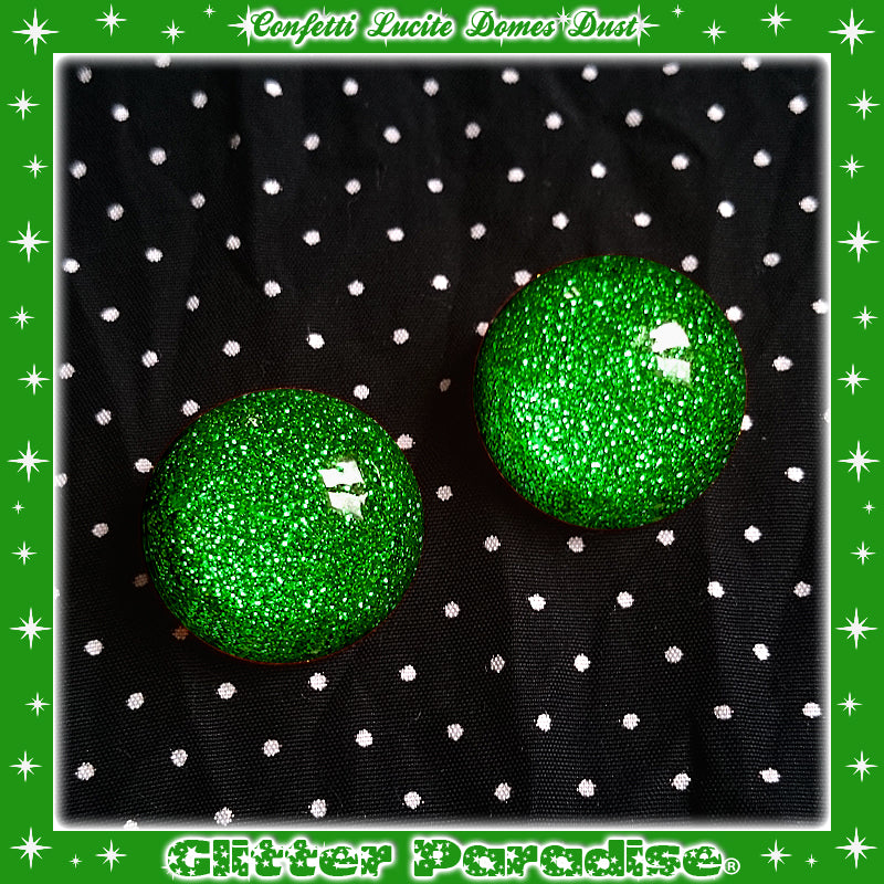 Earrings: Confetti Lucite Dômes Small