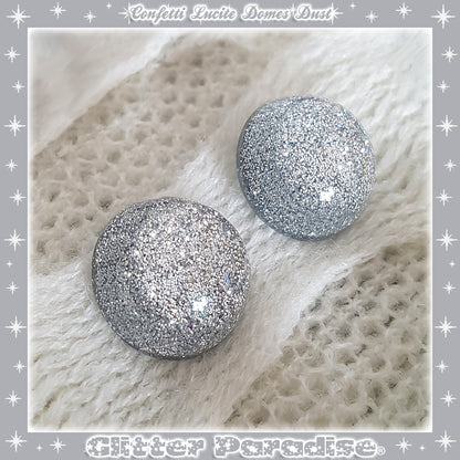 Earrings: Confetti Lucite Dômes Small