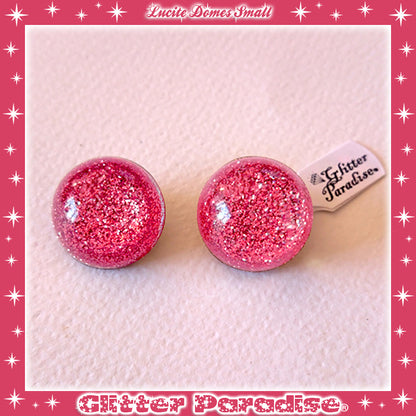 Earrings: Confetti Lucite Dômes Small