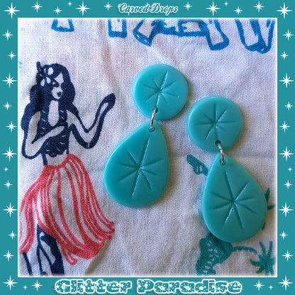 Earrings: Carved Drops