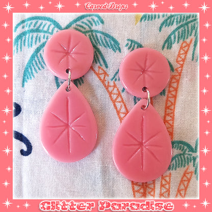 Earrings: Carved Drops