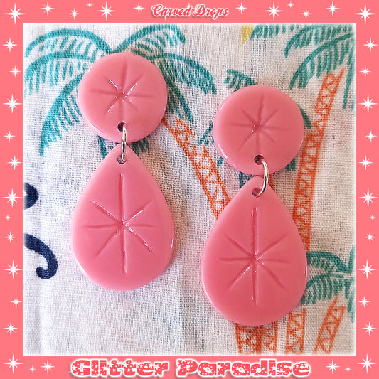 Earrings: Carved Drops